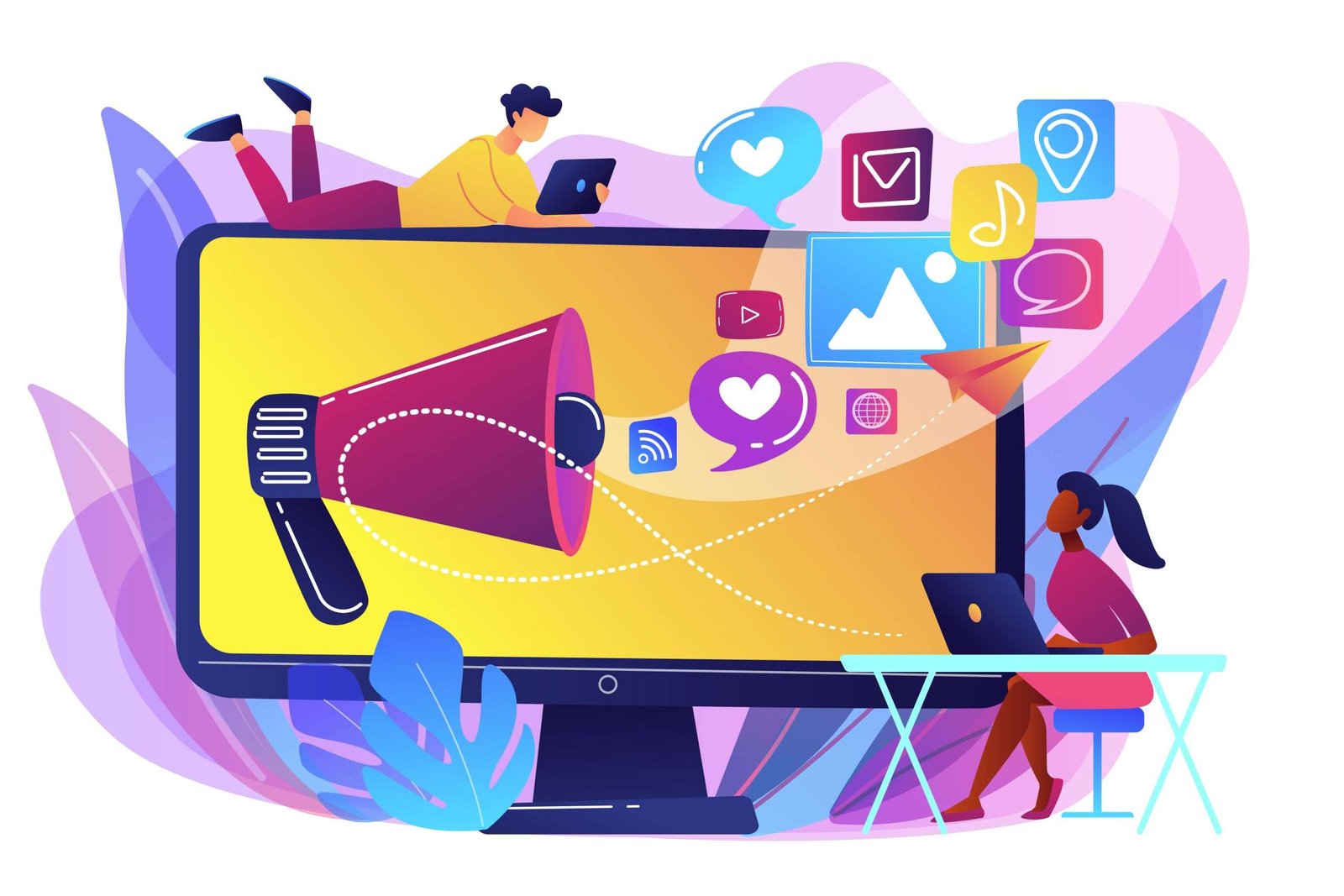 social media marketing services by webynest